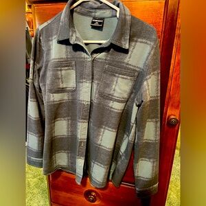 32 Degrees Blue Tie-Dye Button-Up Shirt